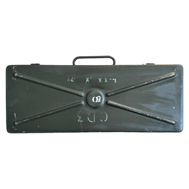 METAL BOX - CD3 KIT - MILITARY SURPLUS ROMANIAN ARMY - 52x20x12 CM