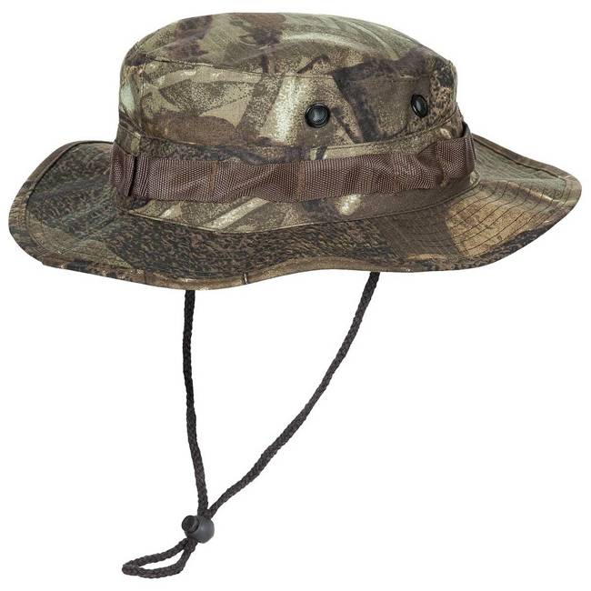 MFH US Rip-Stop hat pattern hunter-brown