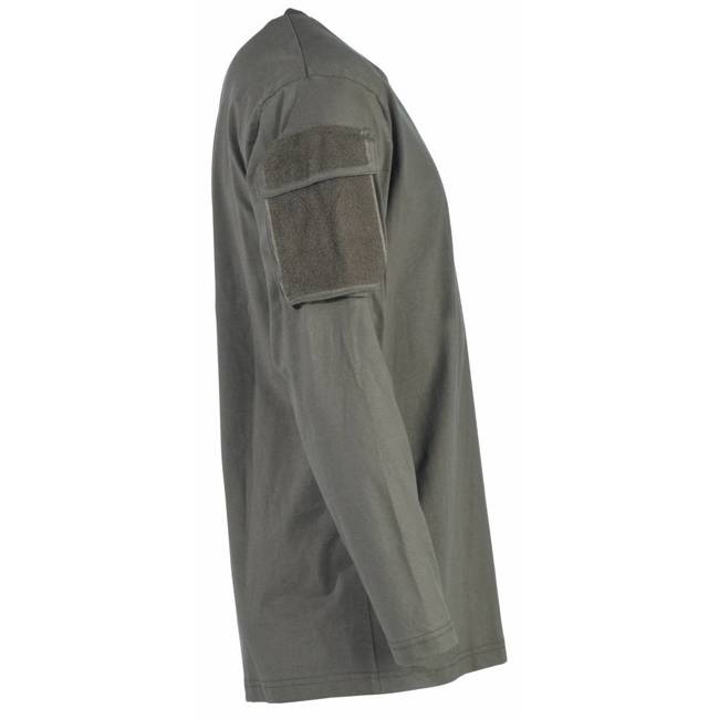 MFH long shirt with velcro pockets on the sleeves US, 170g/m2 - OD green 