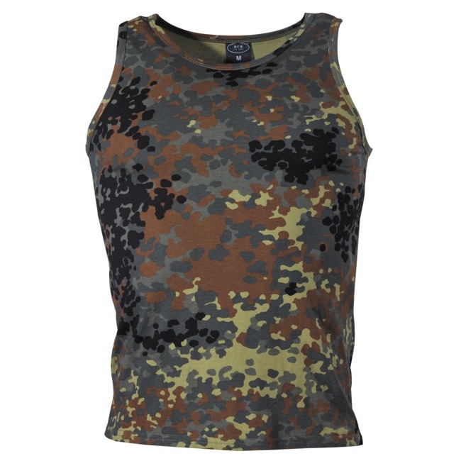 MFH tank top men pattern flecktarn bundeswehr, 160g/m2