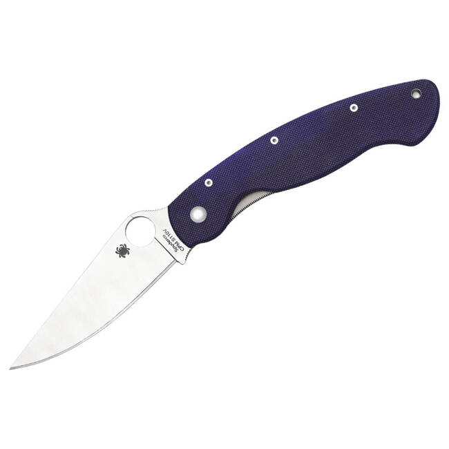 MILITARY G10 DARK BLUE POCKET KNIFE - SPYDERCO