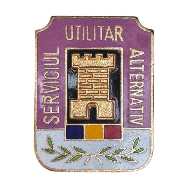 MILITARY INSIGNIA "ALTERNATIVE UTILITY SERVICE" - ROMANIAN MILITARY SURPLUS