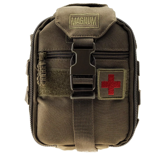 MOLLE POUCH FOR FIRST AID KIT - 18x14x7 CM - Magnum® - OLIVE GREEN