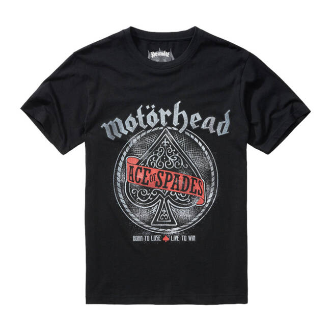 MOTÖRHEAD COTTON T-SHIRT WITH ACE OF SPADES PRINT - BLACK - BRANDIT