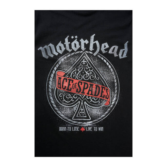 MOTÖRHEAD COTTON T-SHIRT WITH ACE OF SPADES PRINT - BLACK - BRANDIT