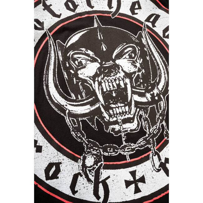 MOTÖRHEAD COTTON T-SHIRT WITH ROCK RÖLL PRINT - BLACK - BRANDIT