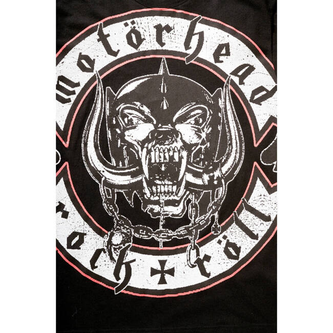 MOTÖRHEAD COTTON T-SHIRT WITH ROCK RÖLL PRINT - BLACK - BRANDIT