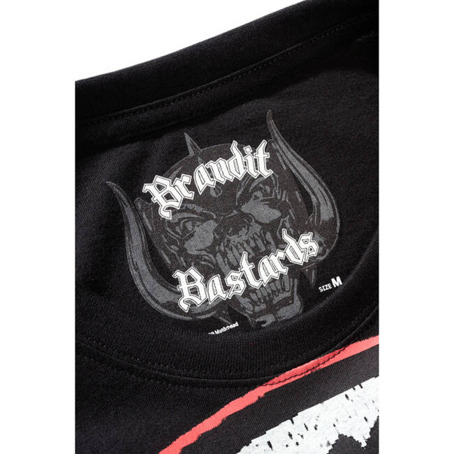 MOTÖRHEAD COTTON T-SHIRT WITH ROCK RÖLL PRINT - BLACK - BRANDIT