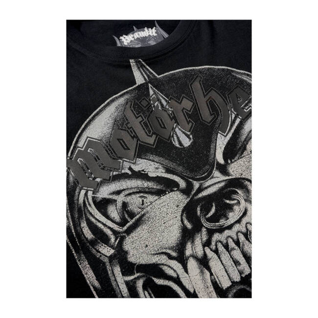 MOTÖRHEAD COTTON T-SHIRT WITH WARPIG PRINT - BLACK - BRANDIT