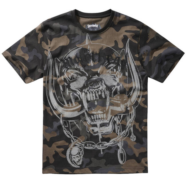 MOTÖRHEAD COTTON T-SHIRT WITH WARPIG PRINT - DARKCAMO - BRANDIT