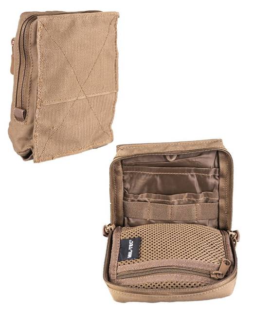 MULTI-PURPOSE POUCH WITH HOOK N LOOP BACKSIDE - Mil-Tec® - DARK COYOTE