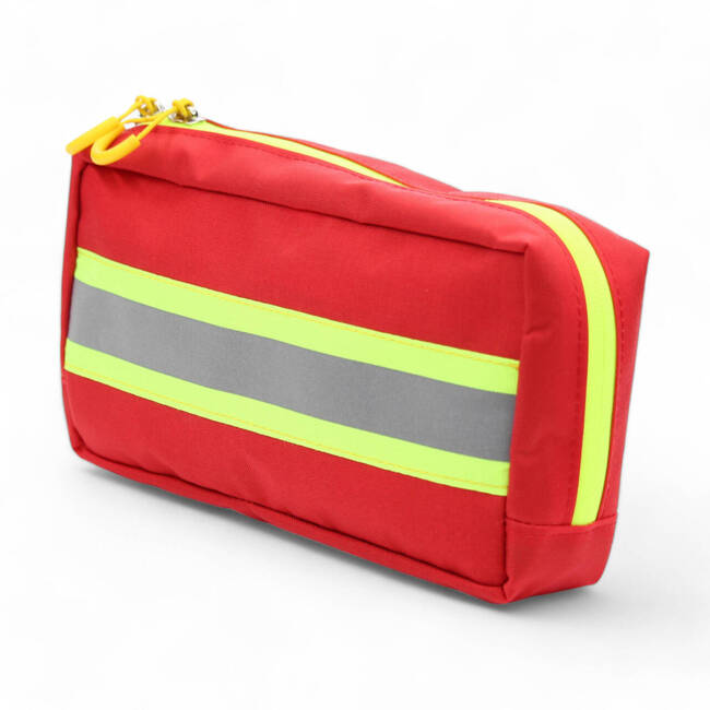 MULTIFUNCTIONAL POUCH WITH REFLECTIVE STRIPE -VULCAN MINIMAL HIGH-VIS - RED - ZENTAURON