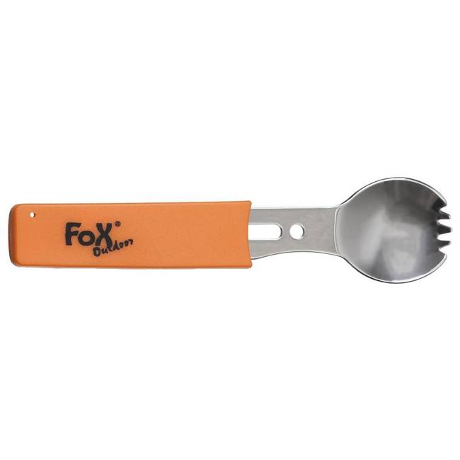 MULTIFUNCTIONAL SPORK - ORANGE HANDLE - Fox Outdoor®