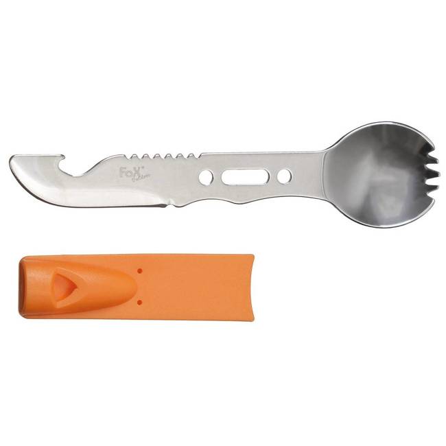 MULTIFUNCTIONAL SPORK - ORANGE HANDLE - Fox Outdoor®