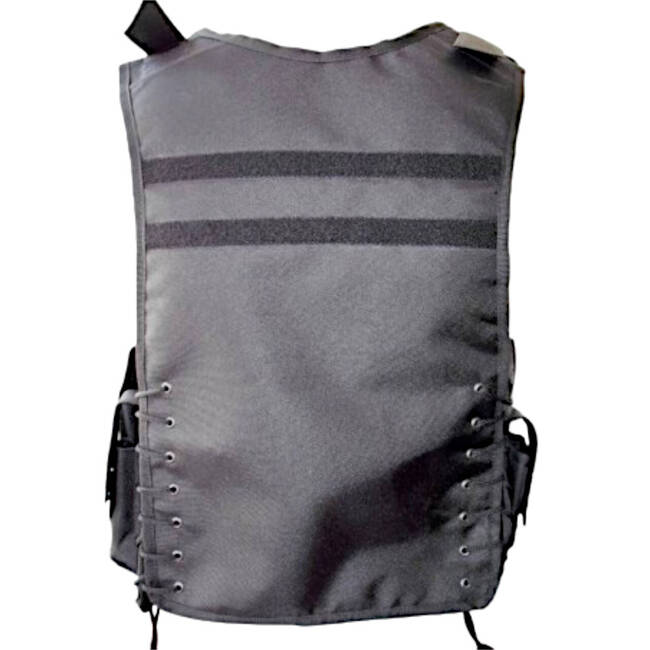 MULTIFUNCTIONAL VEST, BLACK - CORDURA - GENDARMERIE