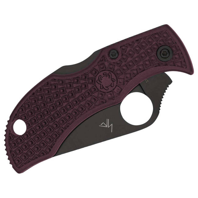 "Manbug Micro-Melt PD#1 Black Blade Sprint Run" POCKET KNIFE - SPYDERCO