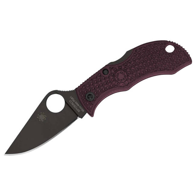 "Manbug Micro-Melt PD#1 Black Blade Sprint Run" POCKET KNIFE - SPYDERCO