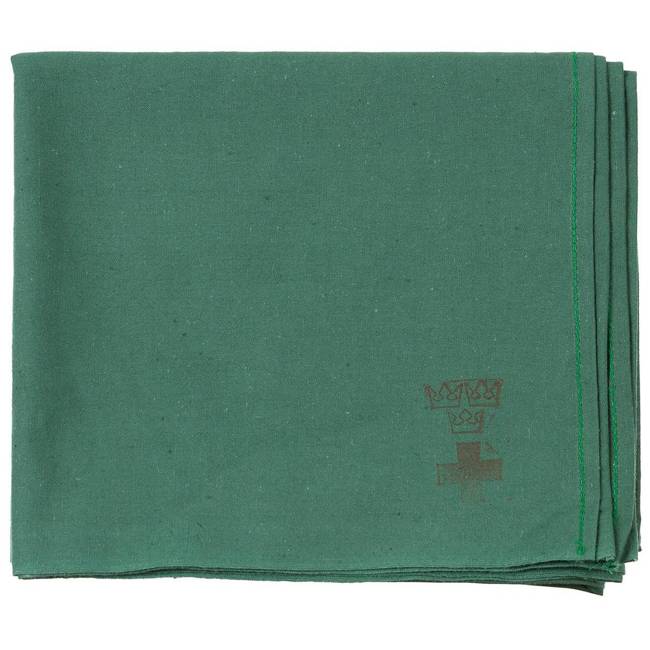 Medical cotton surgery material, green - Military surplus from the Swedish Army - 90 x 80 cm - Like New