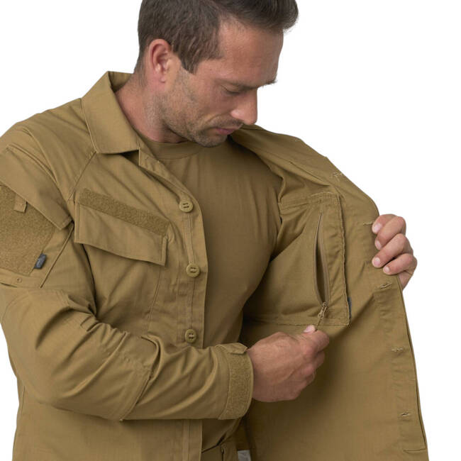 Modern uniform shirt - Raid - Polycotton Stretch Ripstop - Olive Green - Helikon-Tex