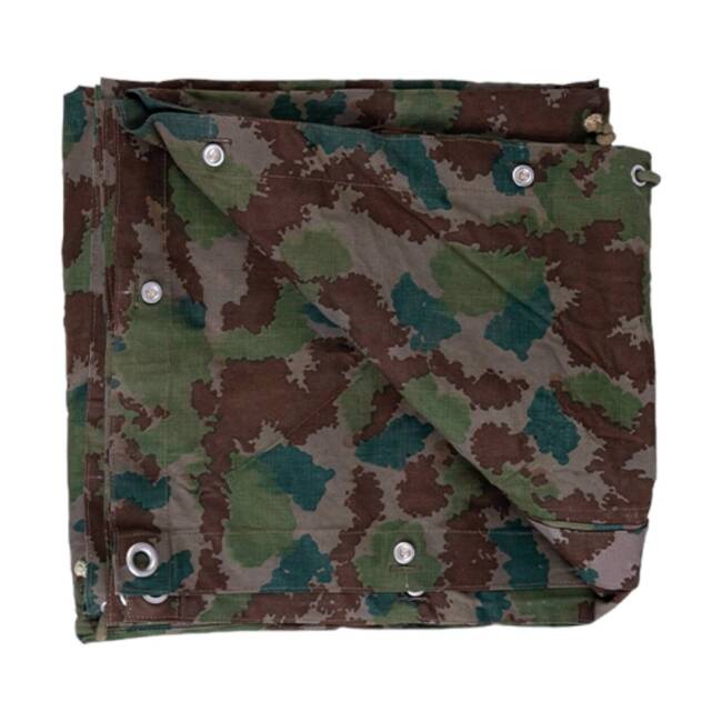 ORIGINAL NVA FLECKTARN TARP - MILITARY SURPLUS FROM EAST GERMAN ARMY - USED