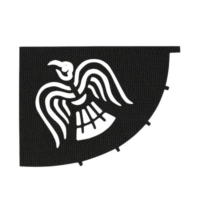 PATCH RAVEN FLAG CUTOUT LASER CUT - BLACK - M-TAC