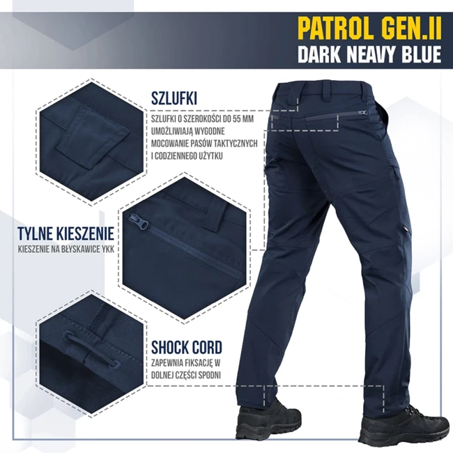 PATROL GEN.II FLEX TACTICAL PANTS, DARK NAVY BLUE  - M-TAC