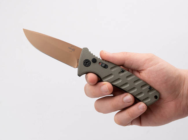 POCKET KNIFE BHQ STRIKE SPEARPOINT DESERT WARRIOR - BOKER