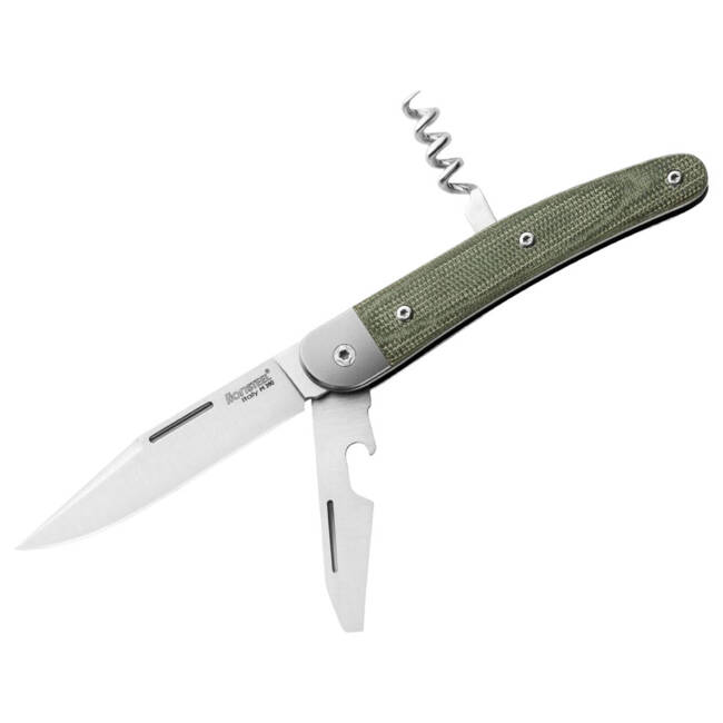 POCKET KNIFE "JACK THREE MICARTA GREEN" - LIONSTELL