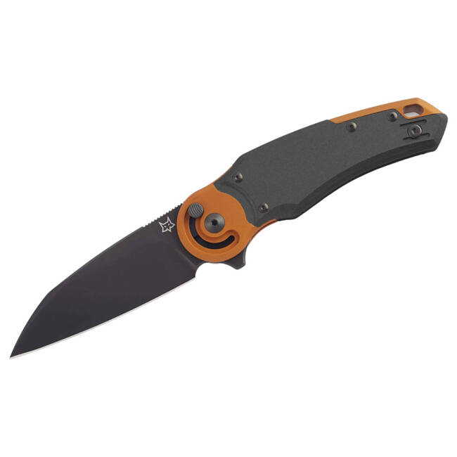 POCKET KNIFE METAMORPHOSIS WHARNCLIFFE M390 ALUMINUM BLACK & ORANGE PVD - FOX KNIVES