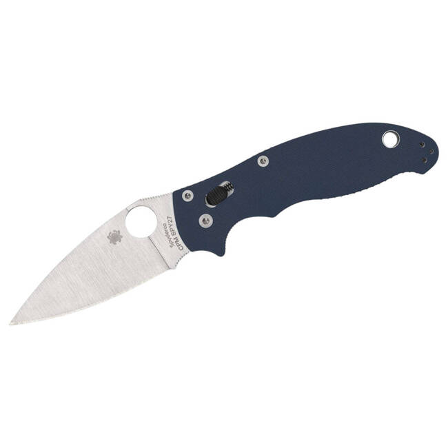 POCKET KNIFE Manix 2 CPM SPY27 G10 Blue PlainEdge - SPYDEREDGE