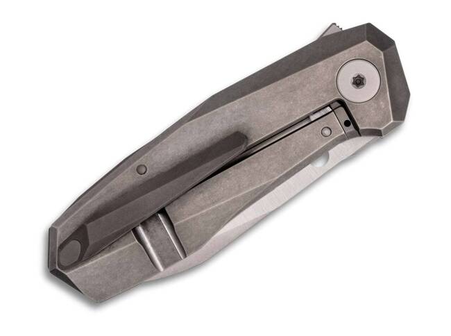 POCKET KNIFE Techno 3 Titanium Grey PlainEdge - SPYDEREDGE