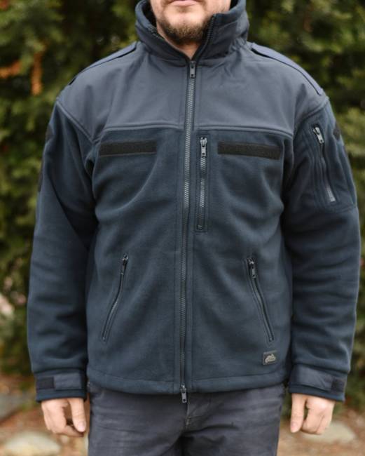 POLAR JACKET - "CLASSIC ARMY" - Helikon Tex® - NAVY BLUE -  WITH EMBLEMS - ANP