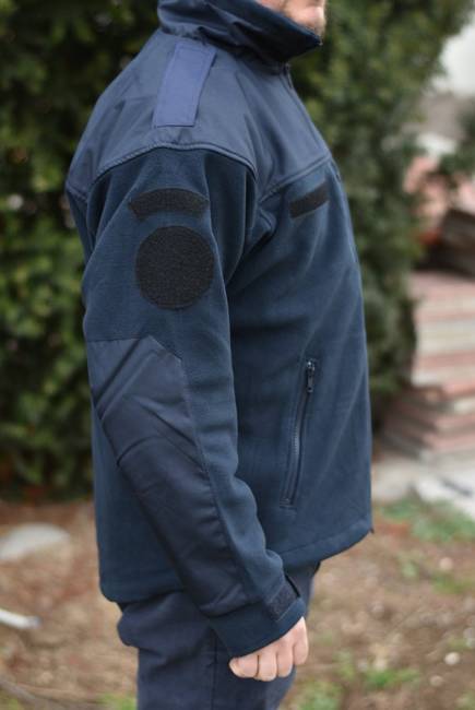 POLAR JACKET - "CLASSIC ARMY" - Helikon Tex® - NAVY BLUE -  WITH EMBLEMS - ANP