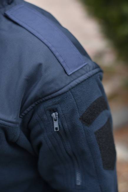 POLAR JACKET - "CLASSIC ARMY" - Helikon Tex® - NAVY BLUE -  WITH EMBLEMS - ANP