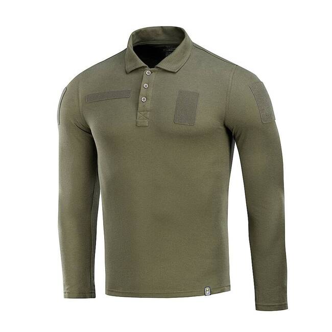 POLO TACTICAL SHIRT LONG SLEEVE 65/35 - ARMY OLIVE - M-TAC