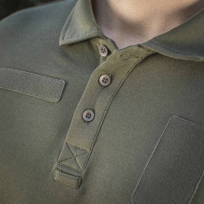 POLO TACTICAL SHIRT LONG SLEEVE 65/35 - ARMY OLIVE - M-TAC