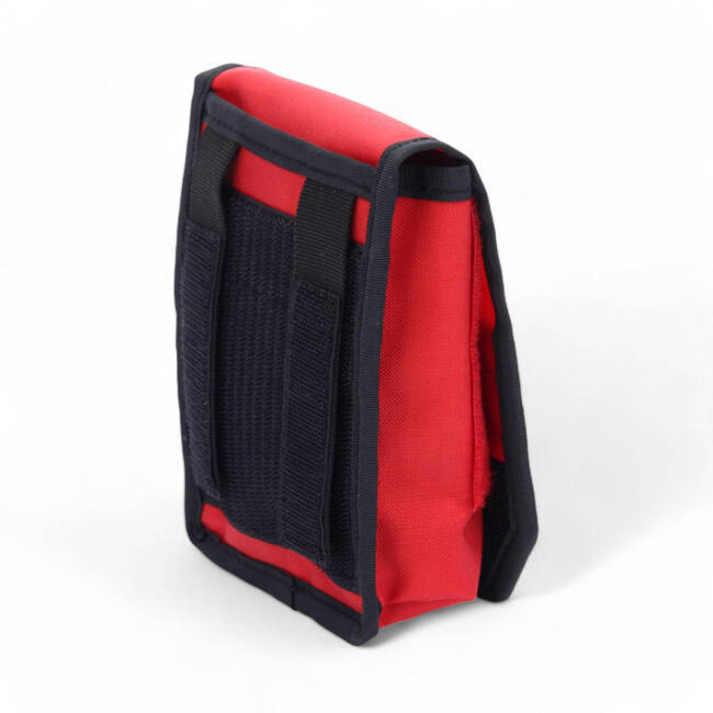 POUCH FOR WRITING UTENSILS - FROM A6 - VELCRO HIGH-VIS - RED - ZENTAURON