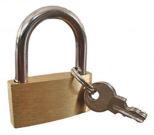 Padlock with three keys - Metal - New