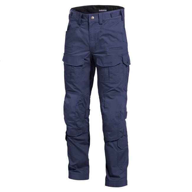 RIP-STOP PANTS - "WOLF" - PENTAGON® - MIDNIGHT BLUE - LENGTH 32″