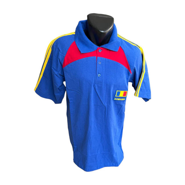 ROMANIA POLO T-SHIRT - BLUE - LIKE NEW