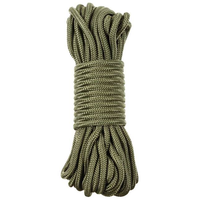 ROPE - MFH® - OD GREEN - 15 METERS - 9 MM DIAMETER