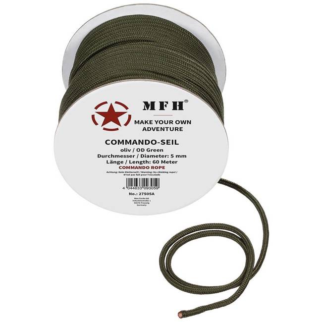 ROPE - MFH® - OD GREEN - 60 METERS - 5 MM DIAMETER