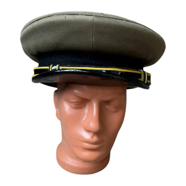 RSR MILITARY HELMET - ARTILLERY/TECHNICAL NON-COMMISSIONED OFFICER - MILITARY SURPLUS ROMANIAN ARMY - IN GOOD CONDITION