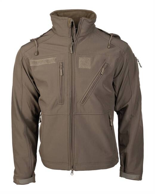 SCU 14 SOFTSHELL JACKET, RANGER GREEN - MIL-TEC