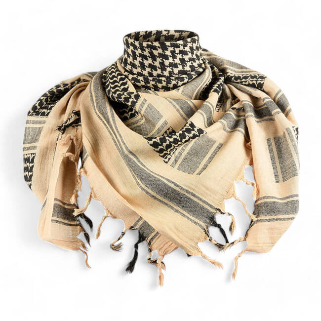 SHEMAGH SCARF - DENSE - KHAKI/BLACK - M-TAC