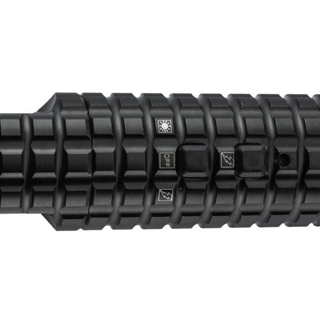 SHOCK BATON, FLASHLIGHT - 10.000.000 VOLTS - BLACK