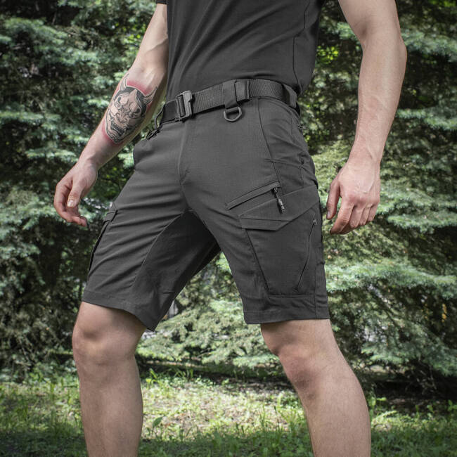 SHORT PANTS AGGRESSOR SUMMER FLEX - BLACK - M-TAC