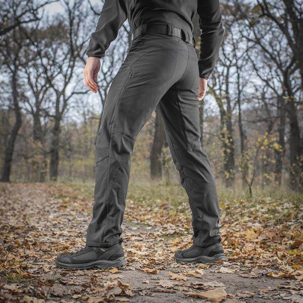 SOFT SHELL VENT TACTICAL TROUSERS, BLACK - M-TAC