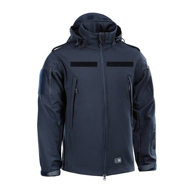 SOFTSHELL JACKET - M-TAC - DARK NAVY BLUE - NO BADGES