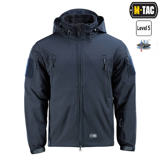 SOFTSHELL JACKET WITH LINING, DARK NAVY BLUE - M-TAC